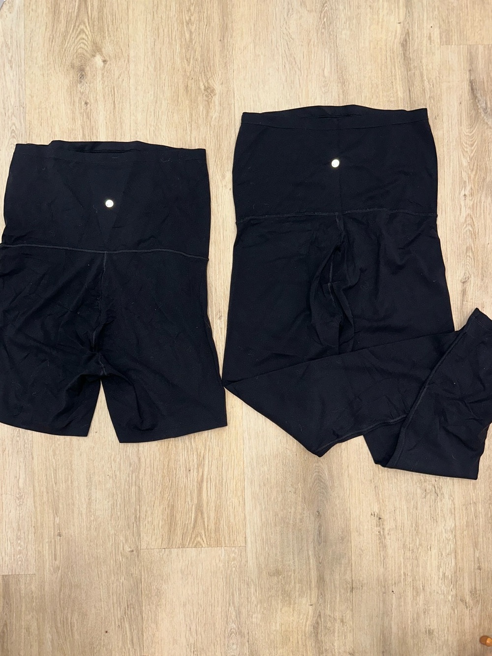 CRZ YOGA maternity Leggings & Bike Shorts Set
